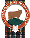 Guaranteed Pure Highland Beef Logo